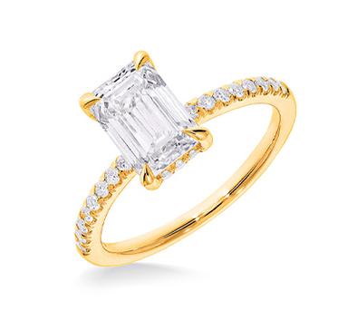 Anello Donna Regolabile In Moissanite Blu/verde - Argento Placcato, Pietra Lab Created