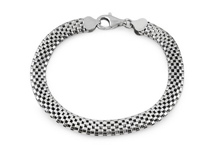 Bracciale in argento 8 mm