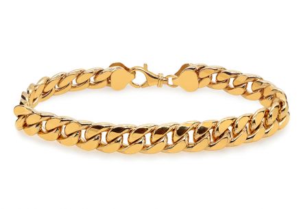 Bracciale cubano Miami in oro 9,5 mm