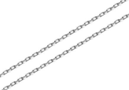 Catena Anker bianca 1,5 mm, 9K