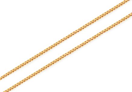 Catena d'oro Cubo 0,6 mm