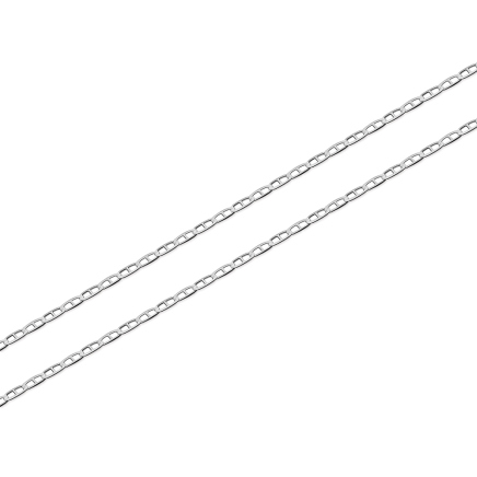 Catena in oro pieno Marina Gucci 1,7 mm, oro bianco, 9K