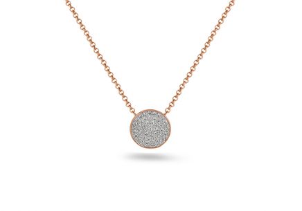 Collana in oro con diamanti 0,100 ct