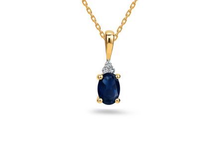Ciondolo con zaffiro 0,58 ct Zahya